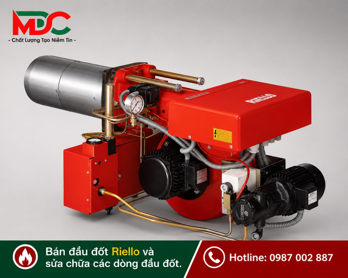 Đầu đốt dầu FO Riello 2 cấp loại Press N