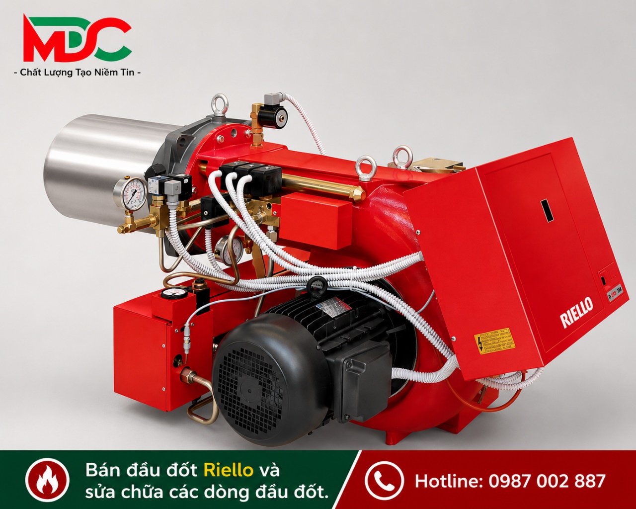 Đầu đốt dầu FO Riello vô cấp loại Press P/N