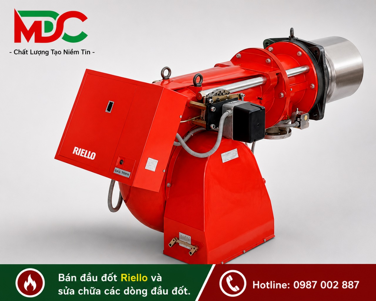 Đầu đốt Gas Riello vô cấp loại GAS P/M
