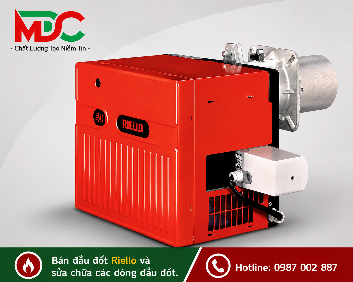 Đầu đốt Gas Riello vô cấp loại GS/M
