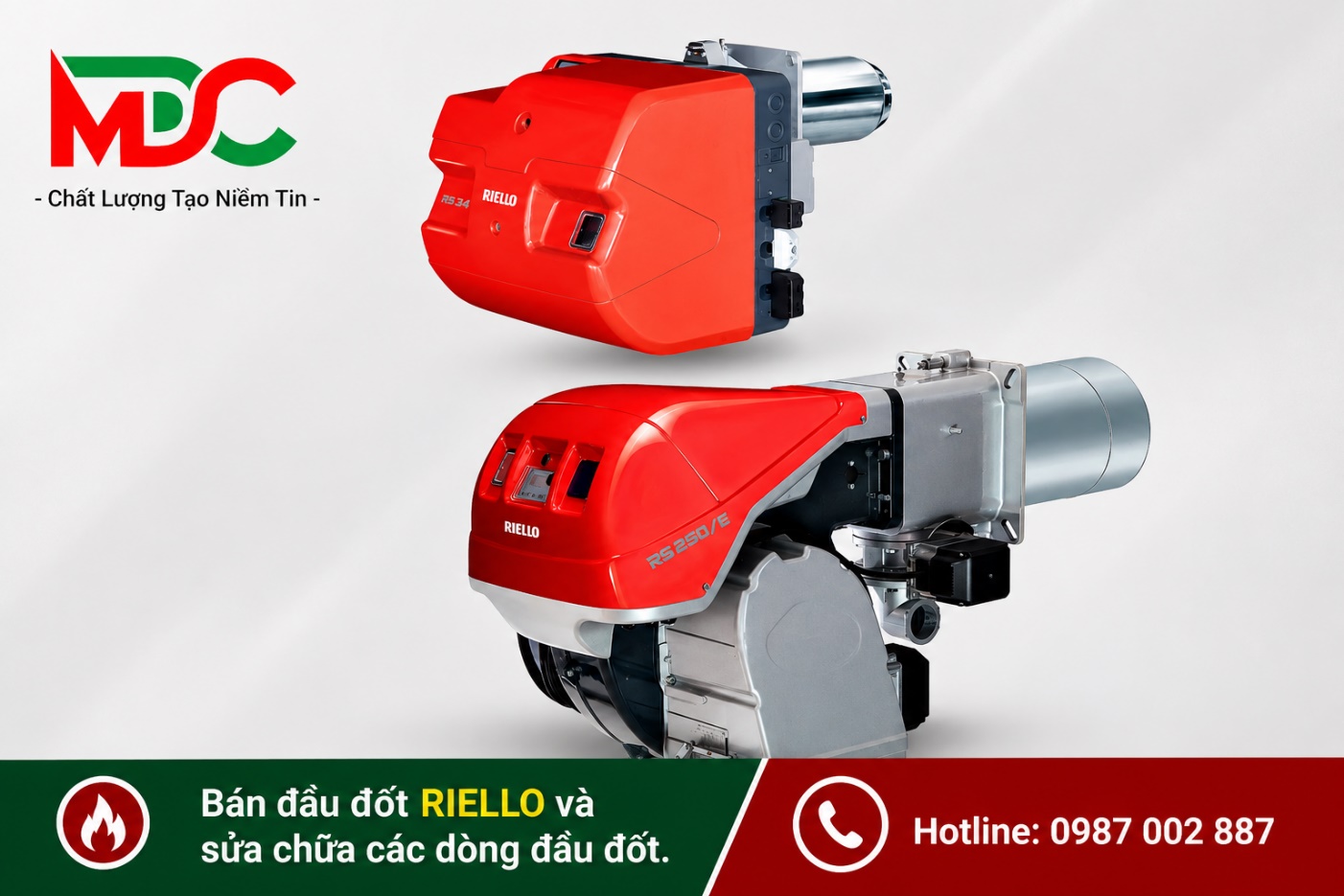 Đầu đốt Gas Riello vô cấp loại RS/E