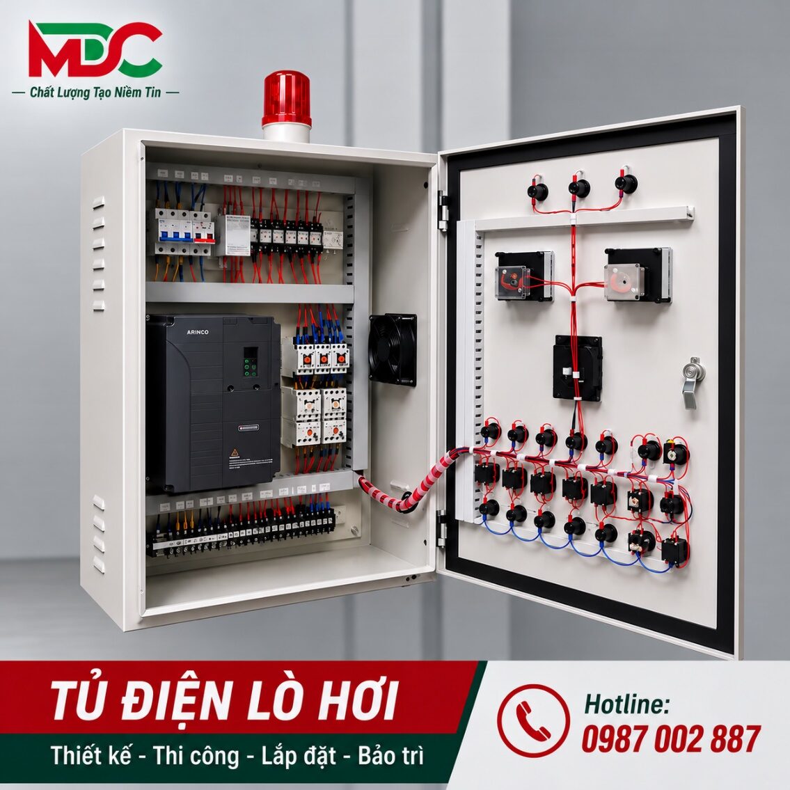 Tủ điện buồng đốt phụ 3 tấn