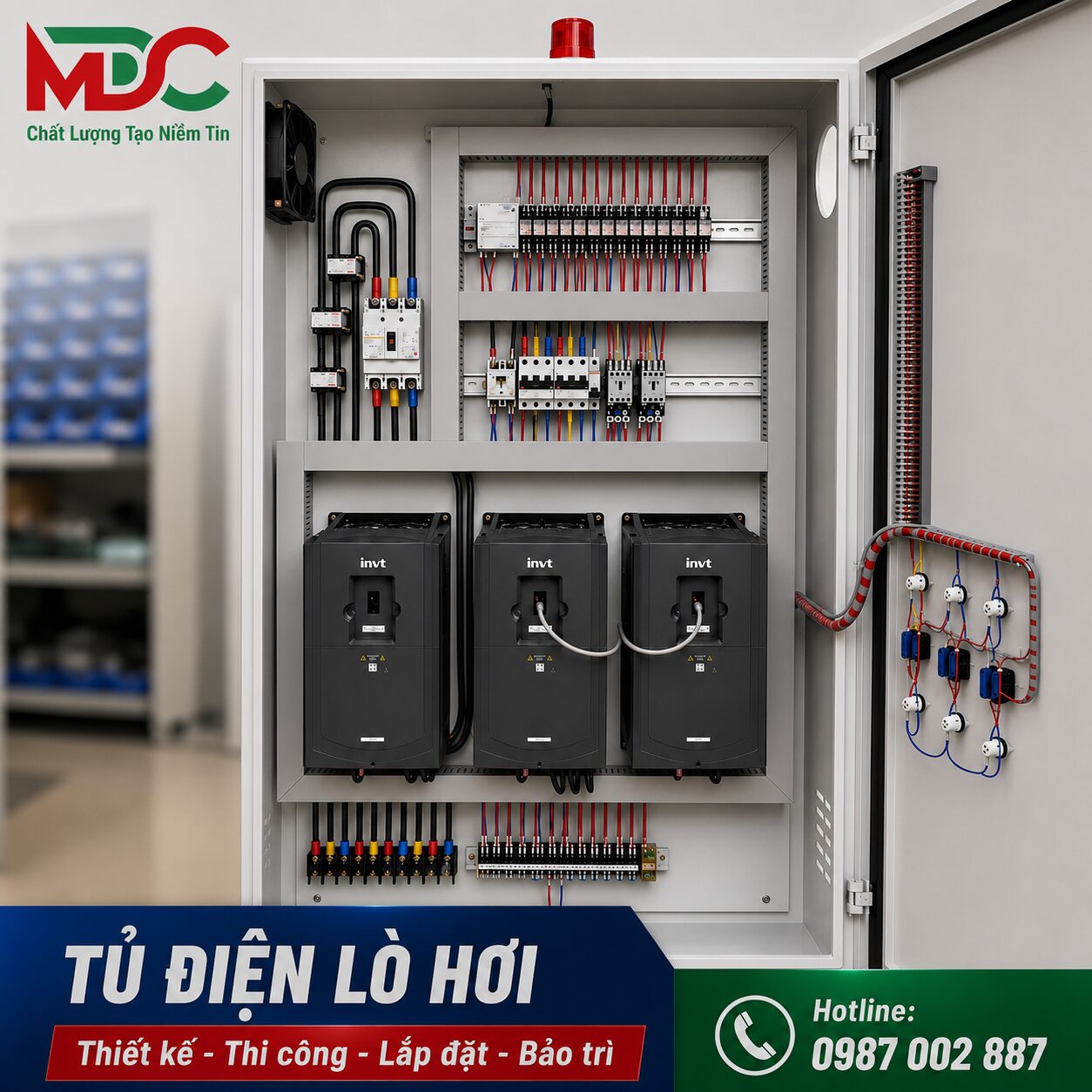 Tủ điện lò dầu tải nhiệt