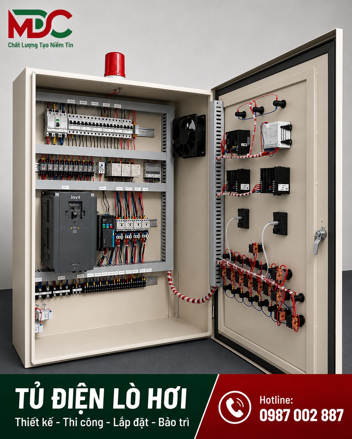 Tủ điện lò hơi đốt củi 5 tấn