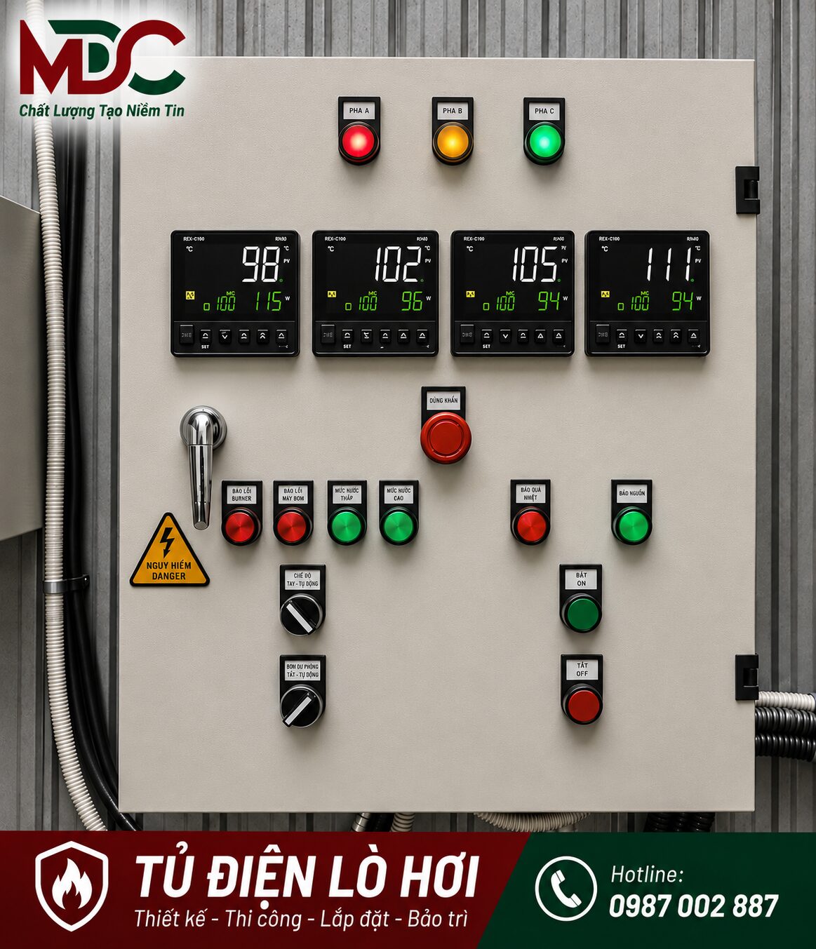 Tủ điện lò sấy sơn khung xe OTO