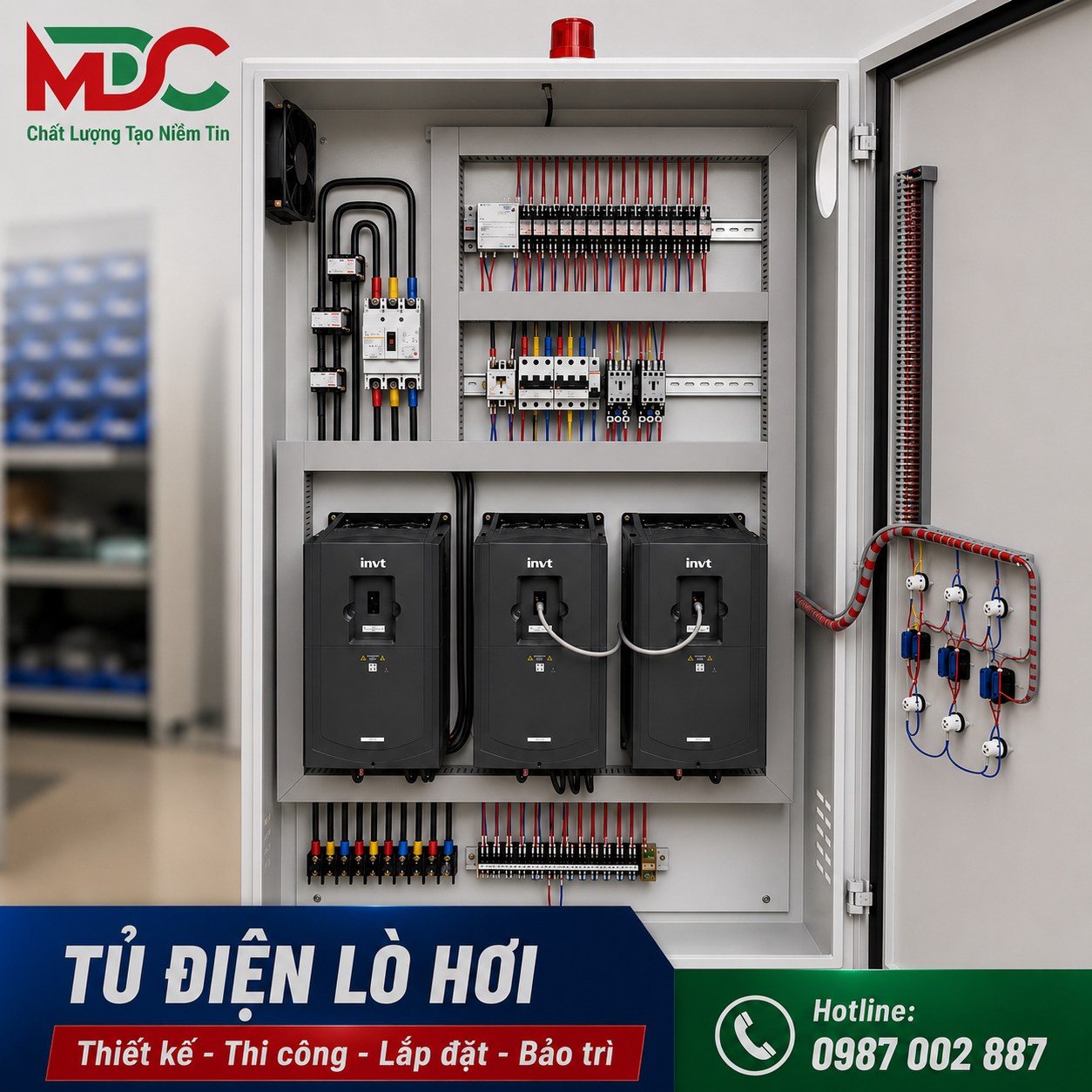 Tủ điện lò dầu tải nhiệt