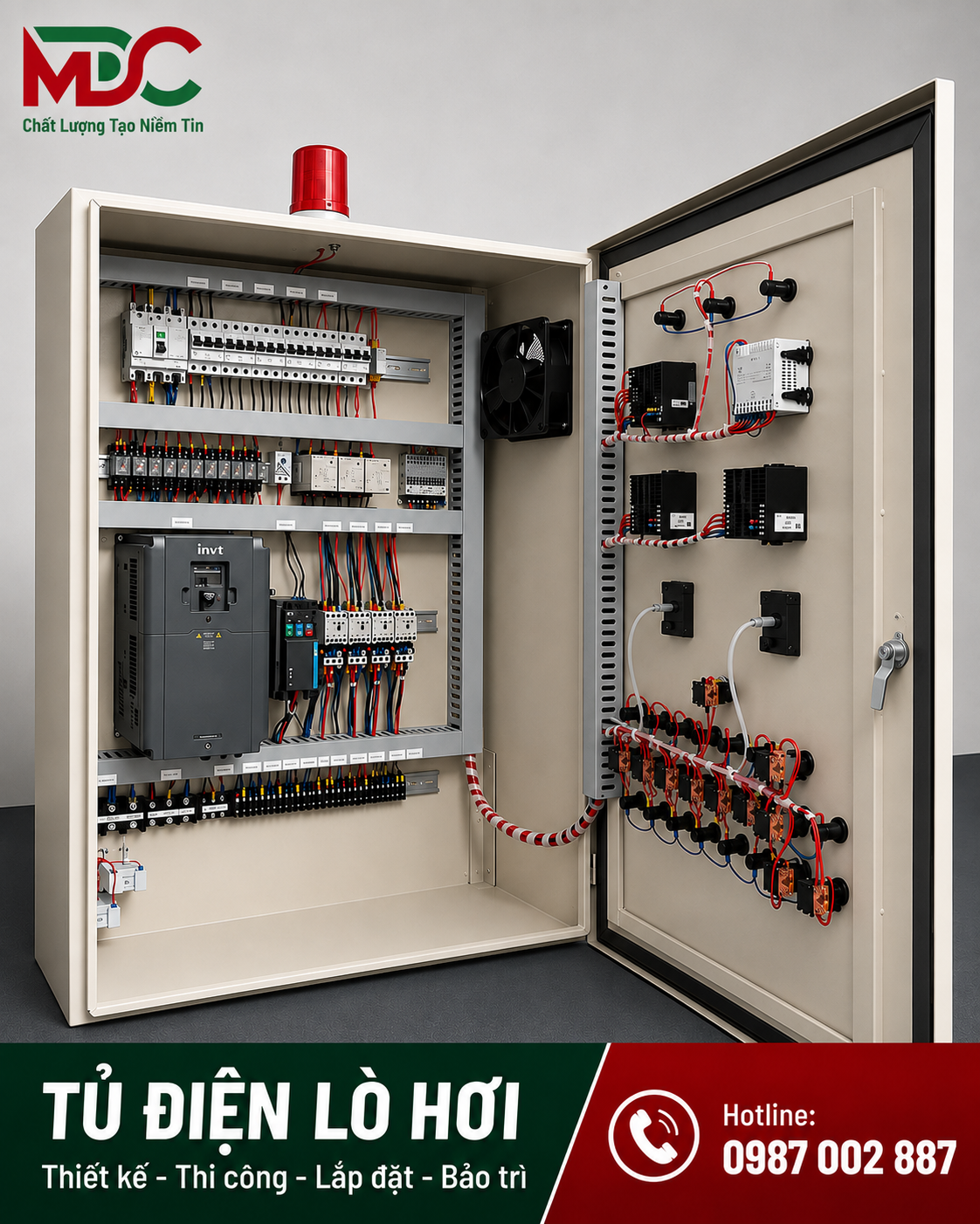 Tủ điện lò hơi đốt củi 5 tấn