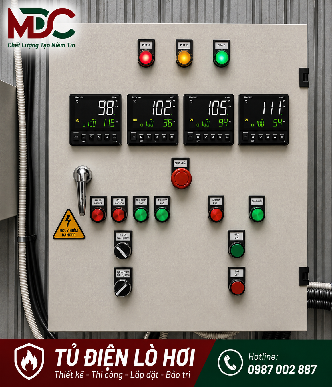 Tủ điện lò sấy sơn khung xe oto